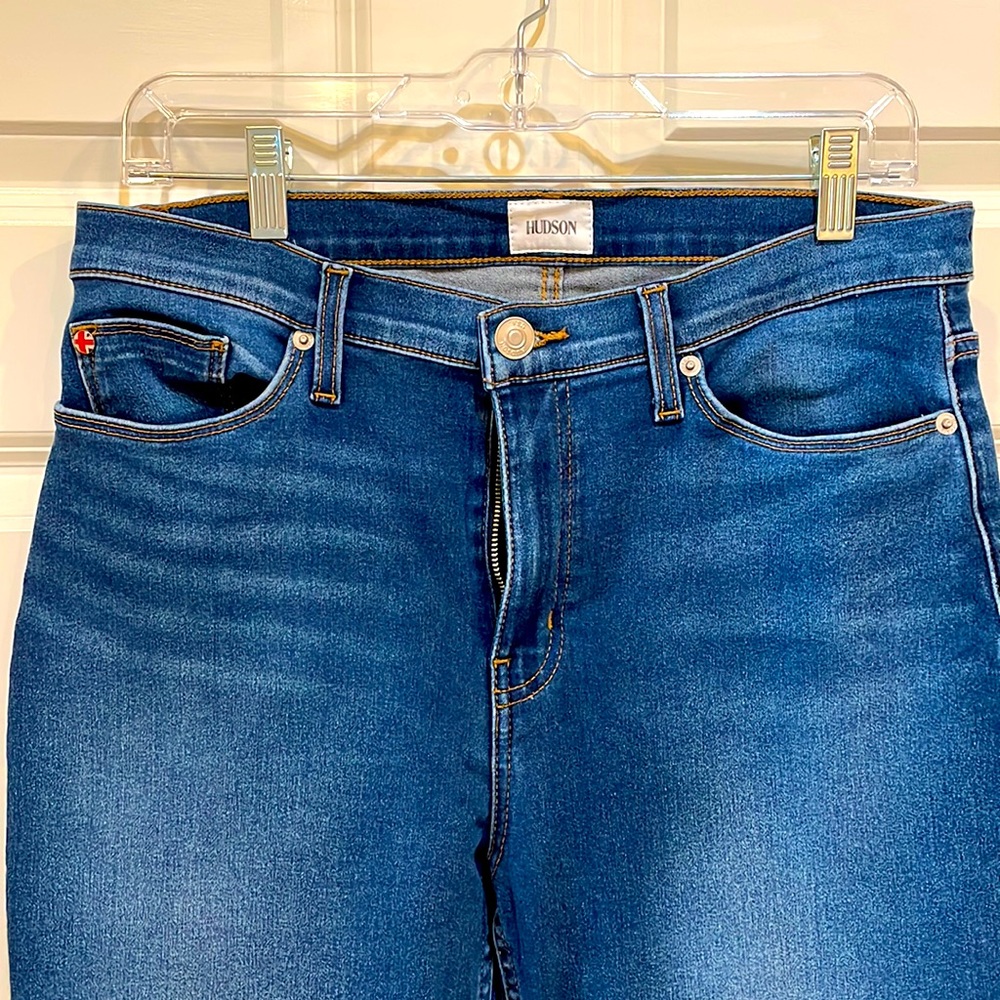 Hudson “Blair” high rise skinny jeans.